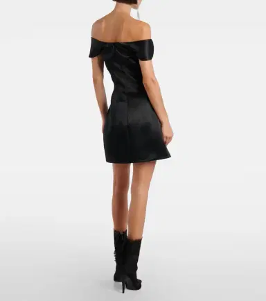 Alexander McQueen Off-shoulder satin minidress | Thumbnail 4