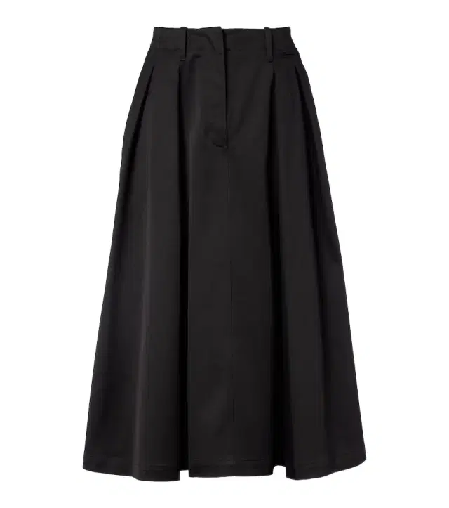 Cotton midi skirt