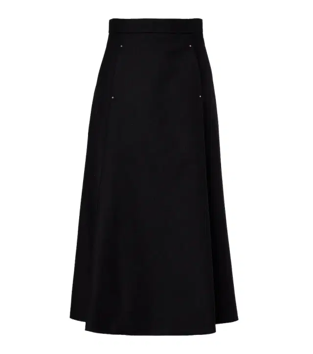 Virgin wool midi skirt