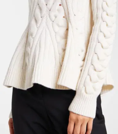 Alexander McQueen Cable-knit wool and cashmere sweater | Thumbnail 3 Alexander McQueen Cable-knit wool and cashmere sweater | Thumbnail 3