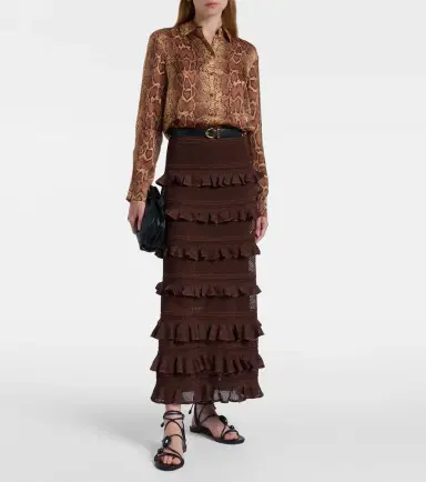 Zimmermann Hypnotic snake-print silk shirt | Thumbnail 5