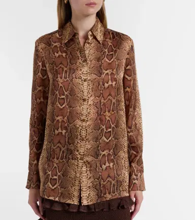 Zimmermann Hypnotic snake-print silk shirt | Thumbnail 6