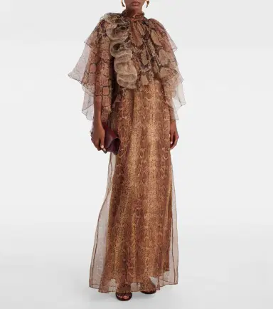 Zimmermann Memento ruffled silk gown | Thumbnail 2 Zimmermann Memento ruffled silk gown | Thumbnail 2