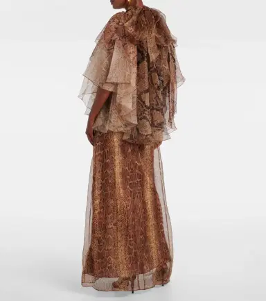Zimmermann Memento ruffled silk gown | Thumbnail 4 Zimmermann Memento ruffled silk gown | Thumbnail 4