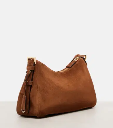 Prada Aimée Medium suede shoulder bag | Thumbnail 3