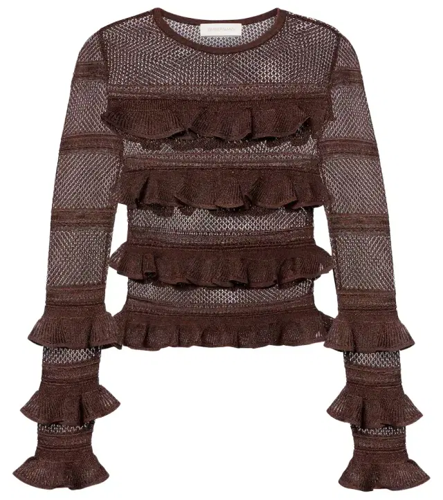 Hypnotic ruffled top