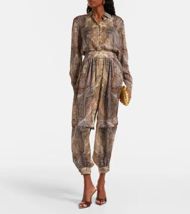 Zimmermann Hypnotic paisley silk satin shirt | Thumbnail 2