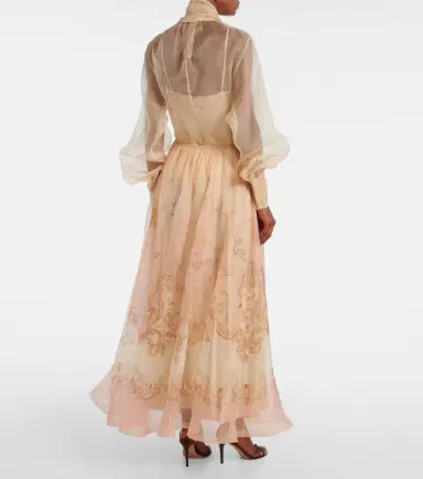 Zimmermann Hypnotic silk organza maxi skirt | Thumbnail 3