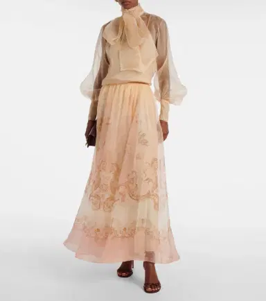 Zimmermann Hypnotic silk organza maxi skirt | Thumbnail 5