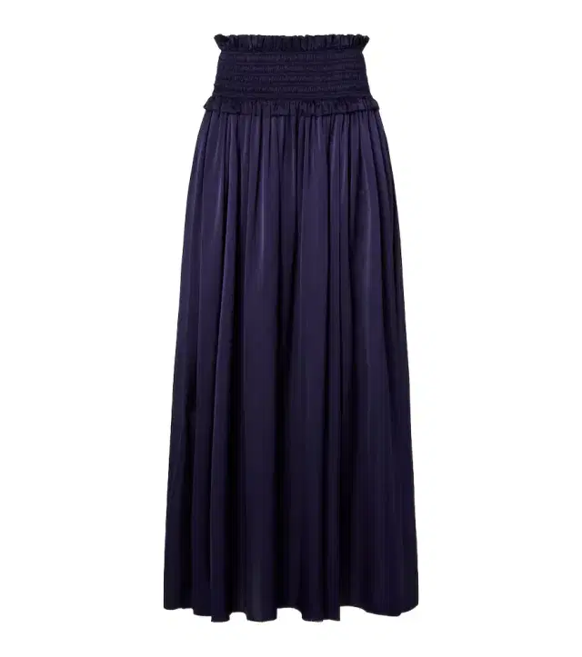 Zimmermann Dream shirred silk maxi skirt