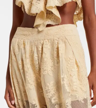 Zimmermann Hypnotic layered lace barrel-leg pants | Thumbnail 4
