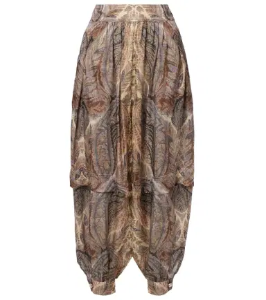 Zimmermann Hypnotic paisley silk tapered pants | Thumbnail 1 Zimmermann Hypnotic paisley silk tapered pants | Thumbnail 1