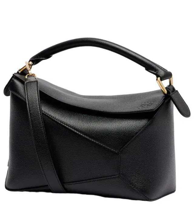 Puzzle Edge Small leather top-handle bag