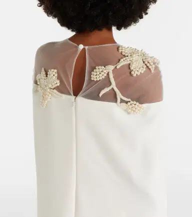 Safiyaa Bridal Ambere embellished crêpe gown | Thumbnail 2 Safiyaa Bridal Ambere embellished crêpe gown | Thumbnail 2
