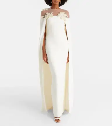Safiyaa Bridal Ambere embellished crêpe gown | Thumbnail 5 Safiyaa Bridal Ambere embellished crêpe gown | Thumbnail 5
