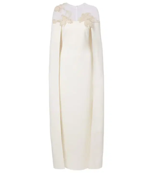 Safiyaa Bridal Ambere embellished crêpe gown