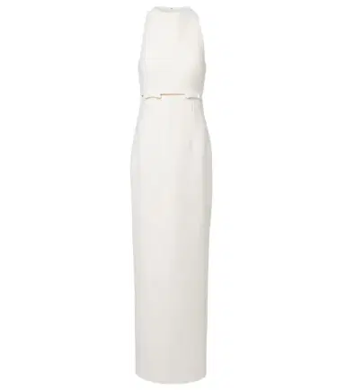 Safiyaa Bridal Jalie bow-detail crêpe gown | Thumbnail 1 Safiyaa Bridal Jalie bow-detail crêpe gown | Thumbnail 1