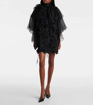 Zimmermann Hypnotic floral-appliqué minidress | Thumbnail 3 Zimmermann Hypnotic floral-appliqué minidress | Thumbnail 3
