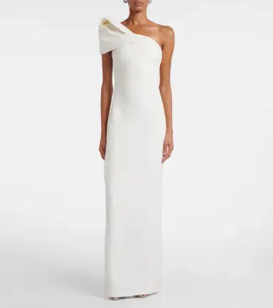 Safiyaa Bridal Blanchette crêpe gown | Thumbnail 5