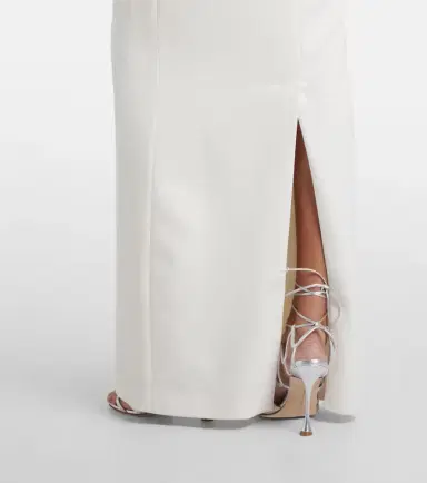 Safiyaa Bridal Blanchette crêpe gown | Thumbnail 6