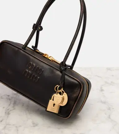 Miu Miu Beau logo leather shoulder bag | Thumbnail 4 Miu Miu Beau logo leather shoulder bag | Thumbnail 4