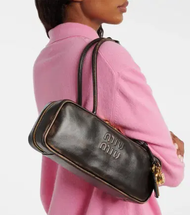 Miu Miu Beau logo leather shoulder bag | Thumbnail 5 Miu Miu Beau logo leather shoulder bag | Thumbnail 5