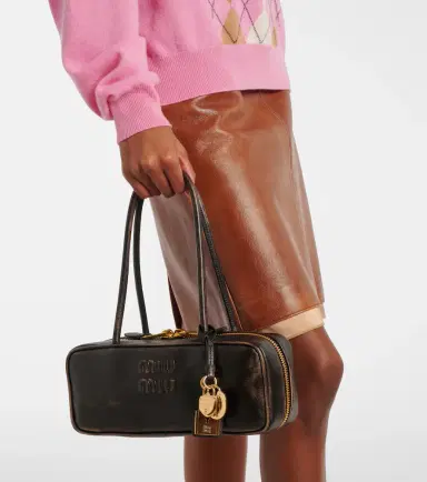 Miu Miu Beau logo leather shoulder bag | Thumbnail 7 Miu Miu Beau logo leather shoulder bag | Thumbnail 7