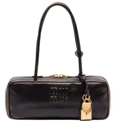 Miu Miu Beau logo leather shoulder bag | Thumbnail 1 Miu Miu Beau logo leather shoulder bag | Thumbnail 1