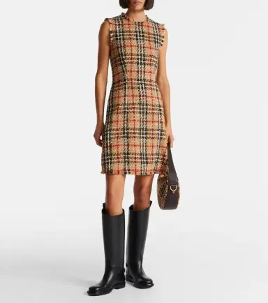 Burberry Check bouclé minidress | Thumbnail 3
