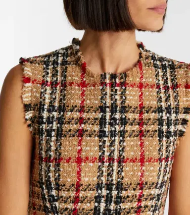 Burberry Check bouclé minidress | Thumbnail 4