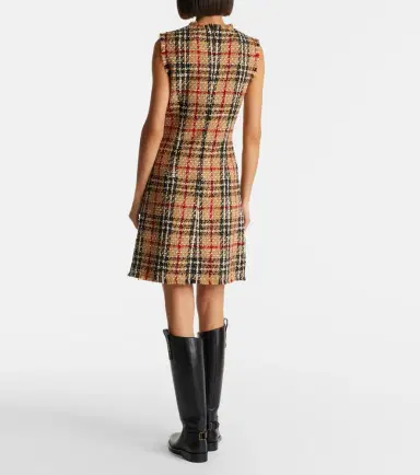 Burberry Check bouclé minidress | Thumbnail 5
