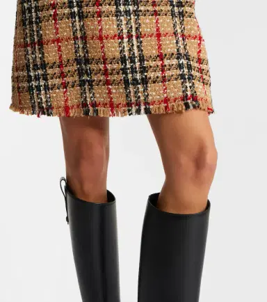 Burberry Check bouclé minidress | Thumbnail 6