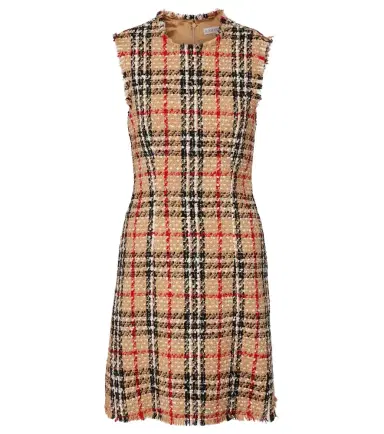 Burberry Check bouclé minidress | Thumbnail 1