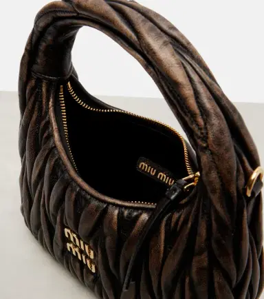 Miu Miu Wander Small matelassé leather tote bag | Thumbnail 4 Miu Miu Wander Small matelassé leather tote bag | Thumbnail 4
