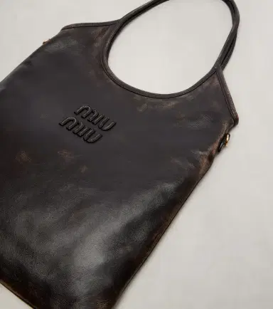 Miu Miu Ivy distressed leather shopper | Thumbnail 4 Miu Miu Ivy distressed leather shopper | Thumbnail 4