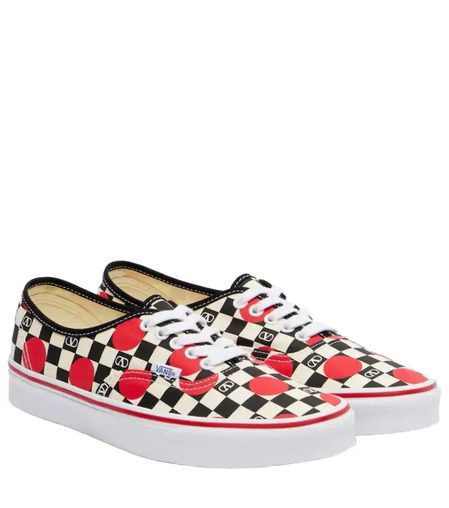Valentino Garavani and Vans VLogo canvas sneakers