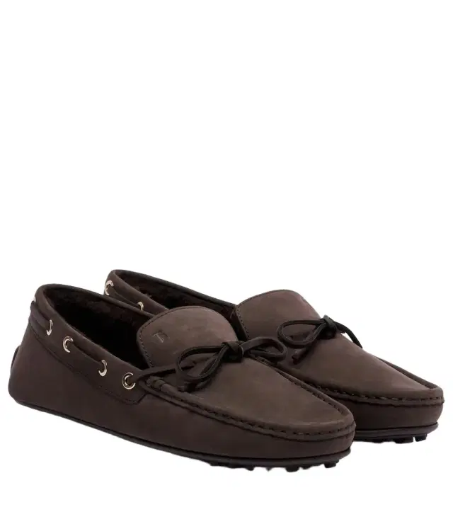 Tod's Gommino shearling-lined suede boat shoes