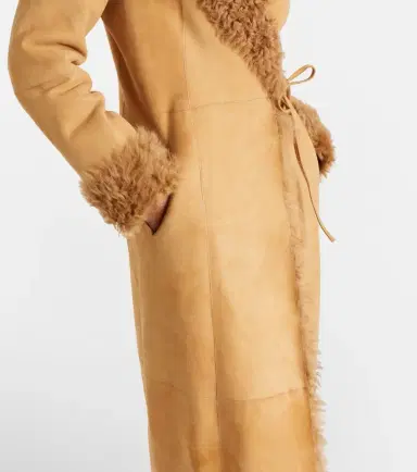 Nour Hammour Joni shearling-lined suede wrap coat | Thumbnail 5 Nour Hammour Joni shearling-lined suede wrap coat | Thumbnail 5