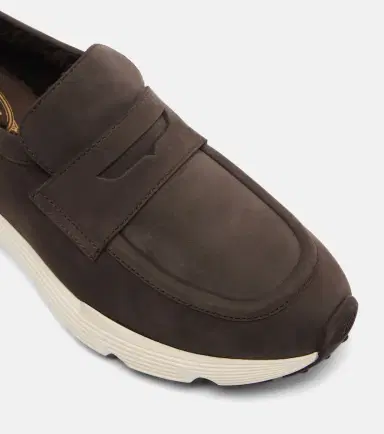 Tod's Shearling-lined leather slip-on shoes | Thumbnail 2