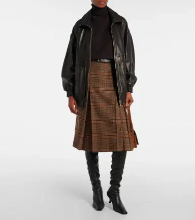 Nour Hammour Beck leather bomber jacket | Thumbnail 4 Nour Hammour Beck leather bomber jacket | Thumbnail 4