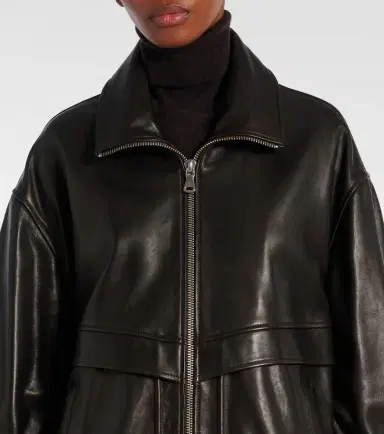 Nour Hammour Beck leather bomber jacket | Thumbnail 5 Nour Hammour Beck leather bomber jacket | Thumbnail 5