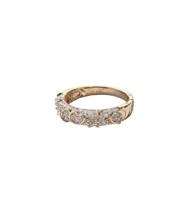 Marina B Ondine 18kt gold ring with diamonds