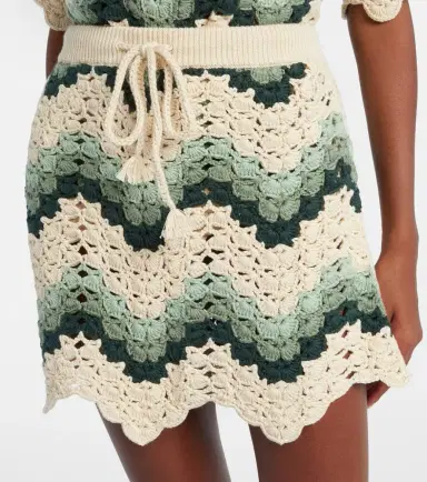 The Upside Tidal Hali cotton crochet miniskirt | Thumbnail 2