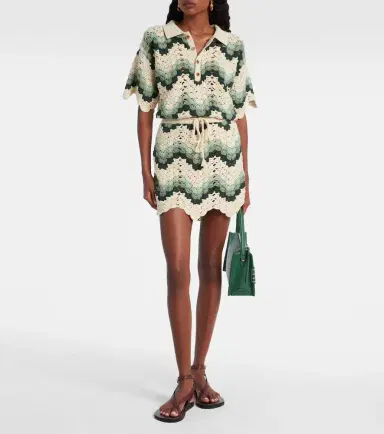 The Upside Tidal Hali cotton crochet miniskirt | Thumbnail 3