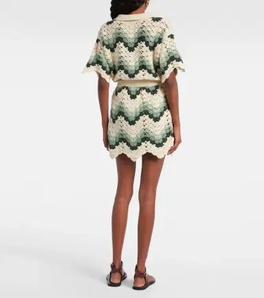 The Upside Tidal Hali cotton crochet miniskirt | Thumbnail 4