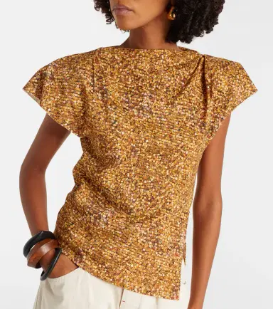Isabel Marant Sebani asymmetric cotton T-shirt | Thumbnail 4 Isabel Marant Sebani asymmetric cotton T-shirt | Thumbnail 4