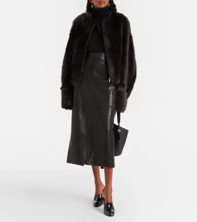 Nour Hammour Dianne shearling jacket | Thumbnail 3