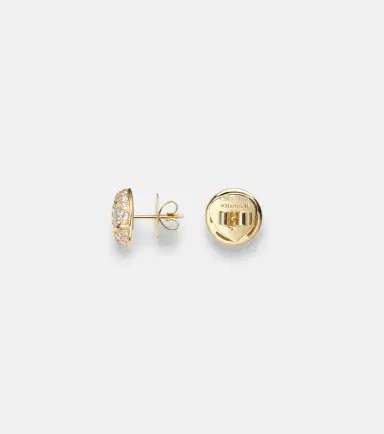 Marina B Onda Boule 18kt gold stud earrings with diamonds | Thumbnail 2 Marina B Onda Boule 18kt gold stud earrings with diamonds | Thumbnail 2