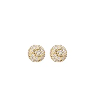 Marina B Onda Boule 18kt gold stud earrings with diamonds | Thumbnail 1 Marina B Onda Boule 18kt gold stud earrings with diamonds | Thumbnail 1