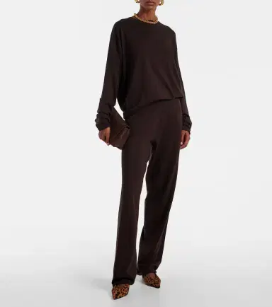 Extreme Cashmere N°353 Relax cotton-blend straight pants | Thumbnail 2